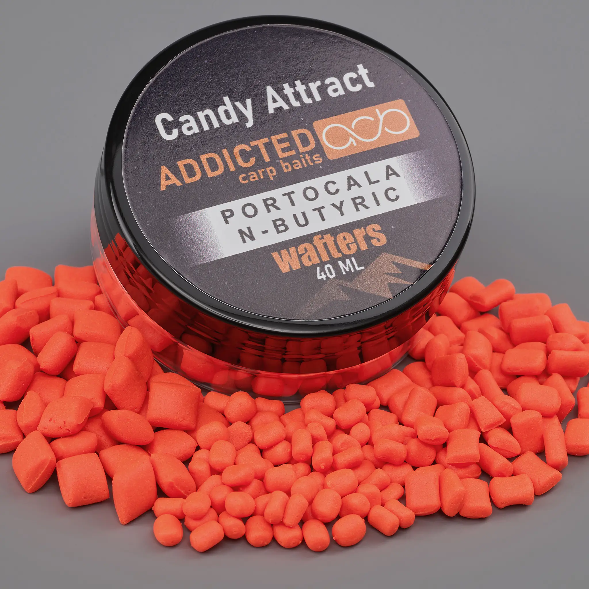 Addicted Carp Candy Attract Wafters Orange N Butyric 3.5 mm 5 mm 8 mm