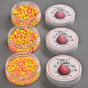 Addicted Carp Wafters Clams Scopex Strawberry 3 mm 5 mm 8 mm – wafters scopex truskawka na karpia