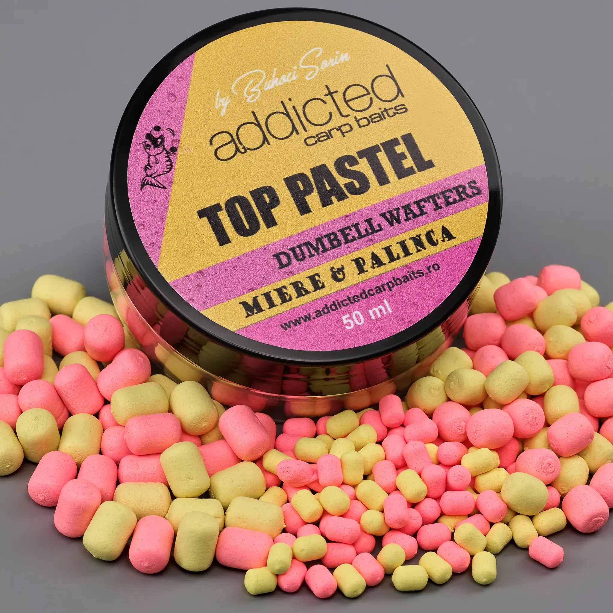 Addicted Carp Wafters Top Pastel Honey Palinca 3.8 mm 6 mm 8 mm