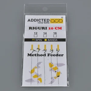 PLIC RIGURI 10 CM gotowe przypony method feeder rozmiar 12 14 16