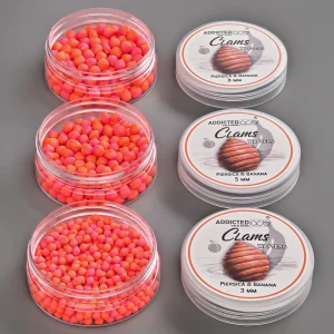 Wafters Clams -"Muszla" Piersica Banana (Brzoskwinia & Banan) - 3 mm | 5 mm | 8 mm - Addicted Carp