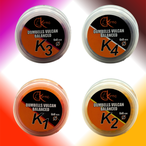 Waftersy VULCAN Karma Bait – pakiet 4 kolorów 6x8 mm | K1 | K2 | K3 | K4